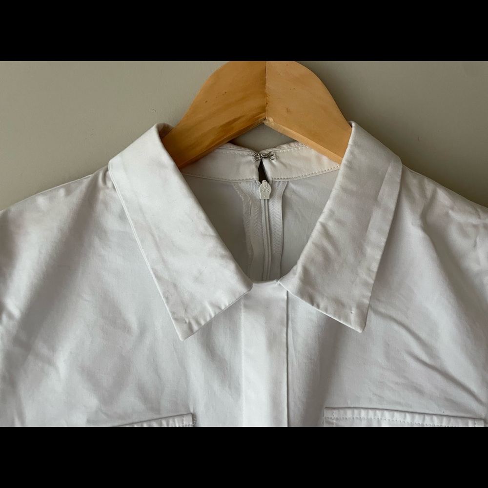 NWOT Pixie Market Riley Snap Button Utility Mini Dress - Picture 4 of 11